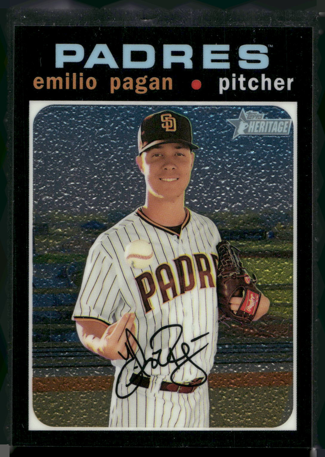 2020 Topps Heritage #THC-545 Emilio Pagan Chrome #/999