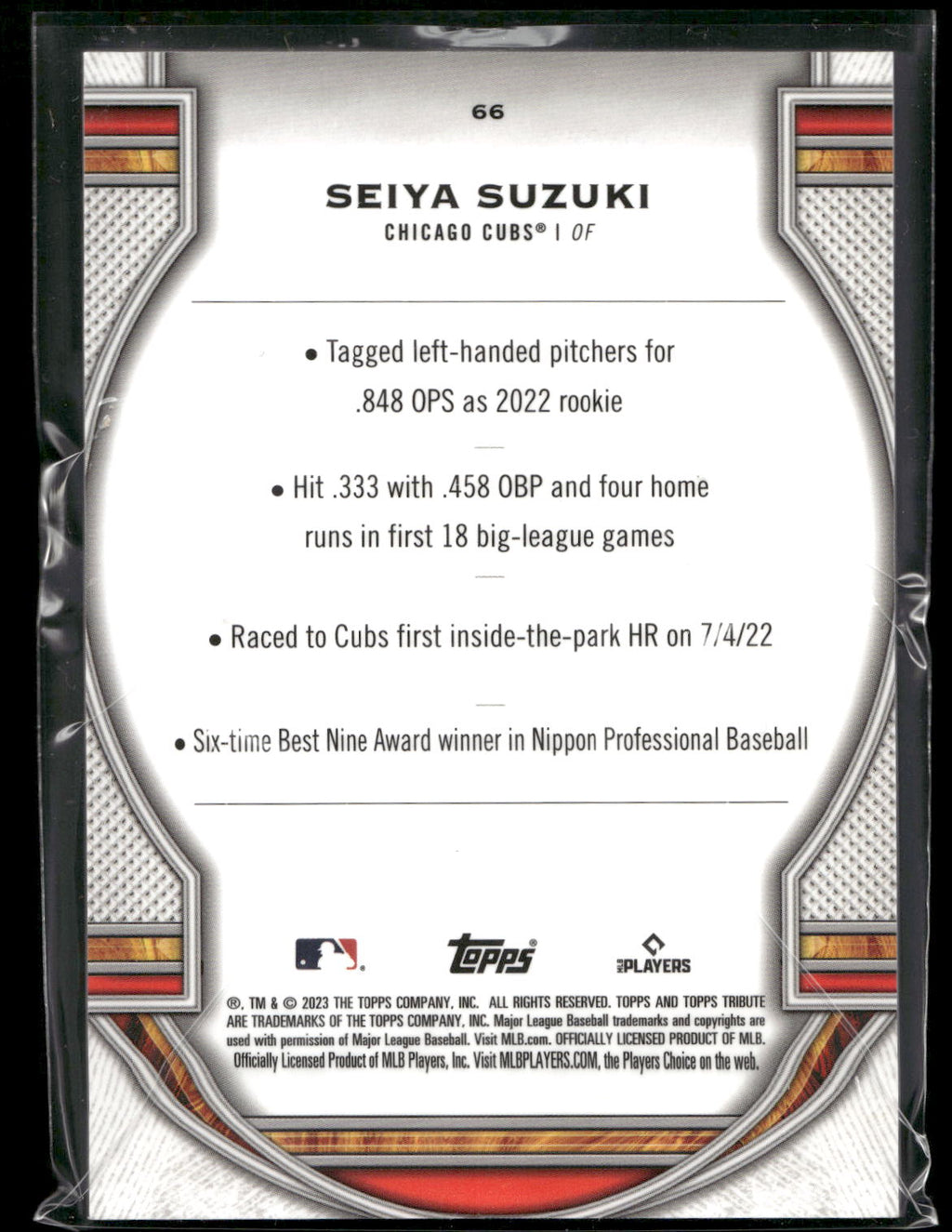 2023 Topps Tribute #66 Seiya Suzuki
