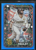 2024 Topps Holiday #H15 Graham Pauley Blue Metallic Glitter