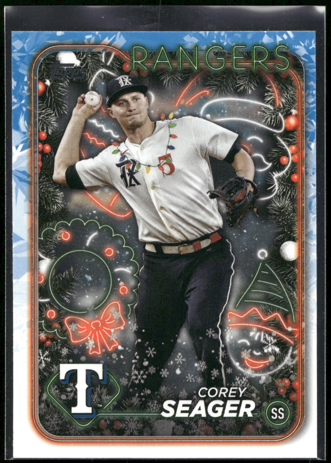 2024 Topps Holiday #H45b Corey Seager