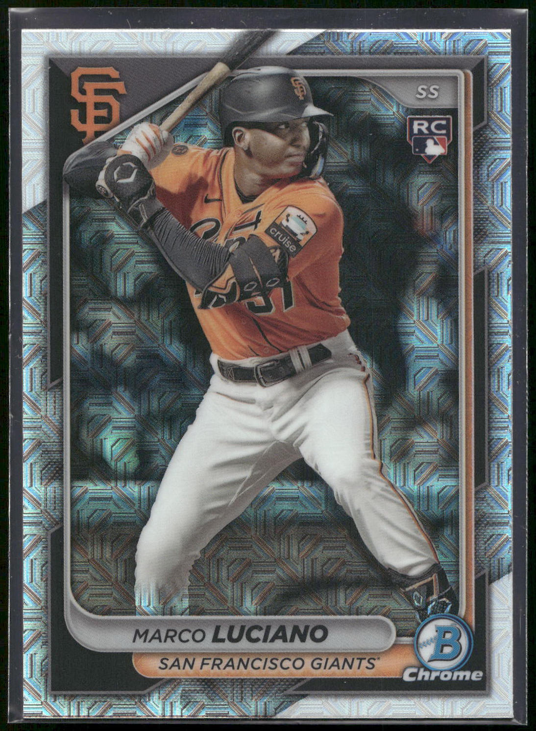 2024 Bowman Chrome #43 Marco Luciano Mojo Refractors