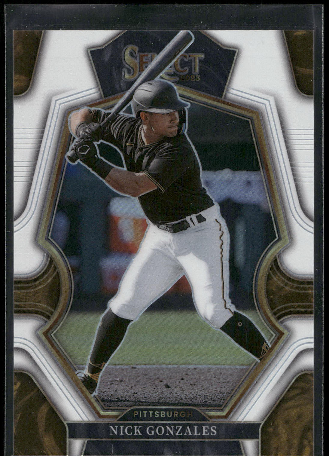 2023 Panini Select #142 Nick Gonzales White Prizm #/149