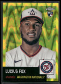 2022 Topps Chrome Platinum Anniversary #476 Lucius Fox Yellow RayWave /250