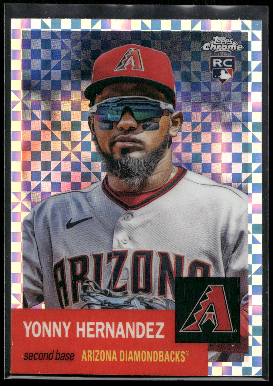 2022 Topps Chrome Platinum Anniversary #303 Yonny Hernandez X-Fractor