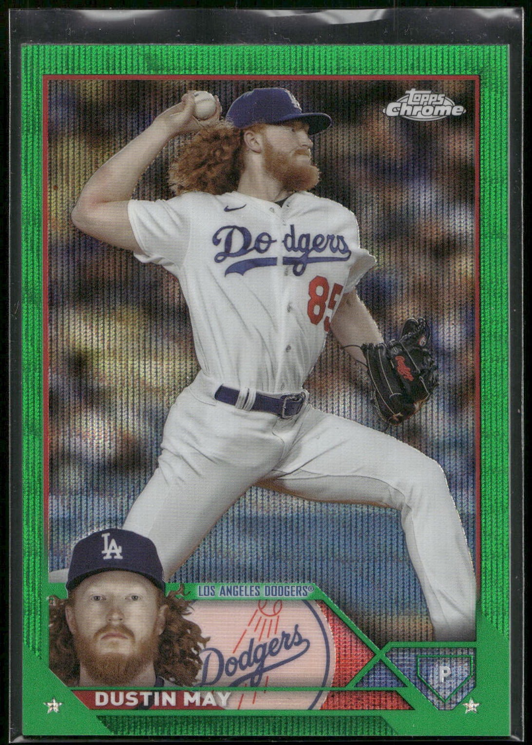 2023 Topps Chrome Update #USC48 Dustin May Green #/99