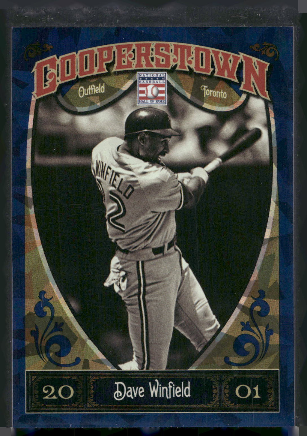 2013 Panini Cooperstown #98 Dave Winfield Blue Crystal #/499
