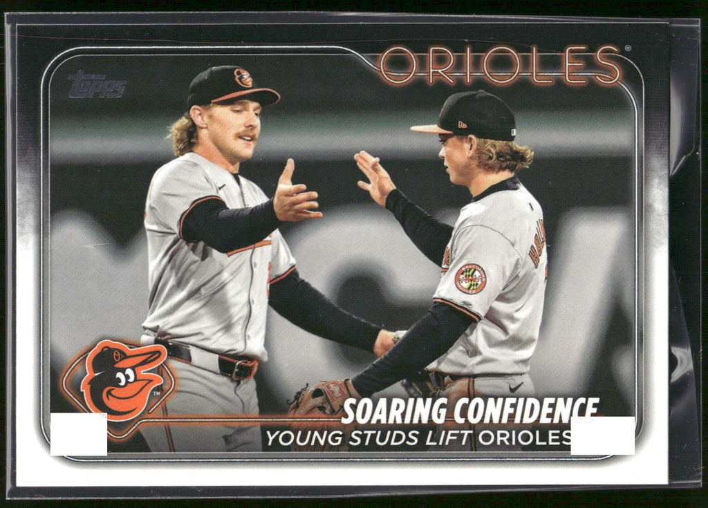 2024 Topps Update #US285 Jackson Holliday / Gunnar Henderson Soaring Confidence