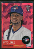 2022 Topps Chrome Platinum Anniversary #429 Otto Lopez Fuchsia Atomic /100