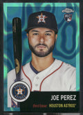 2022 Topps Chrome Platinum Anniversary #307 Joe Perez Aqua Lava Refractor #/299