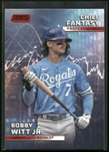 2023 Stadium Club #CFPRO-13 Bobby Witt Jr. Chief Fantasy Professionals Red