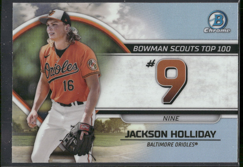 2023 Bowman #BTP-9 Jackson Holliday Bowman Scouts Top 100