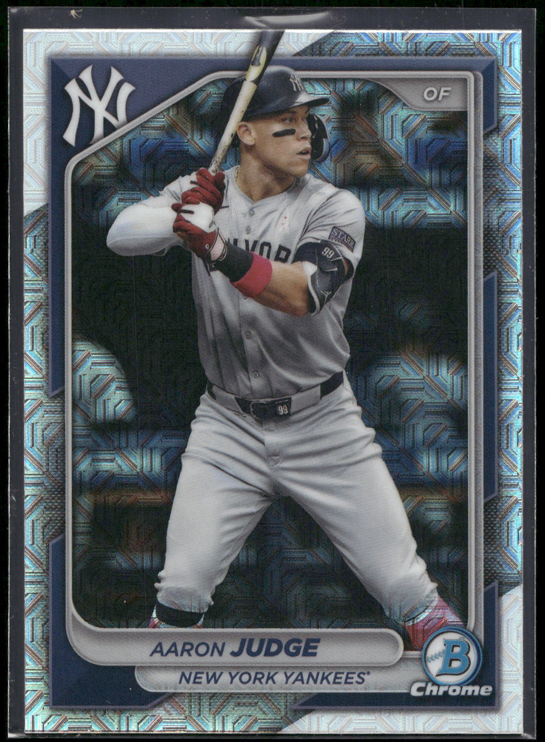 2024 Bowman Chrome #80 Aaron Judge Mojo Refractors