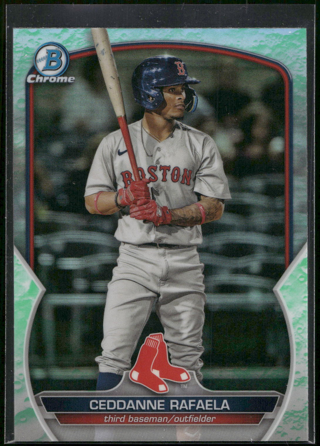 2023 Bowman #BCP-29 Ceddanne Rafaela Chrome Prospects Lunar Glow Refractors
