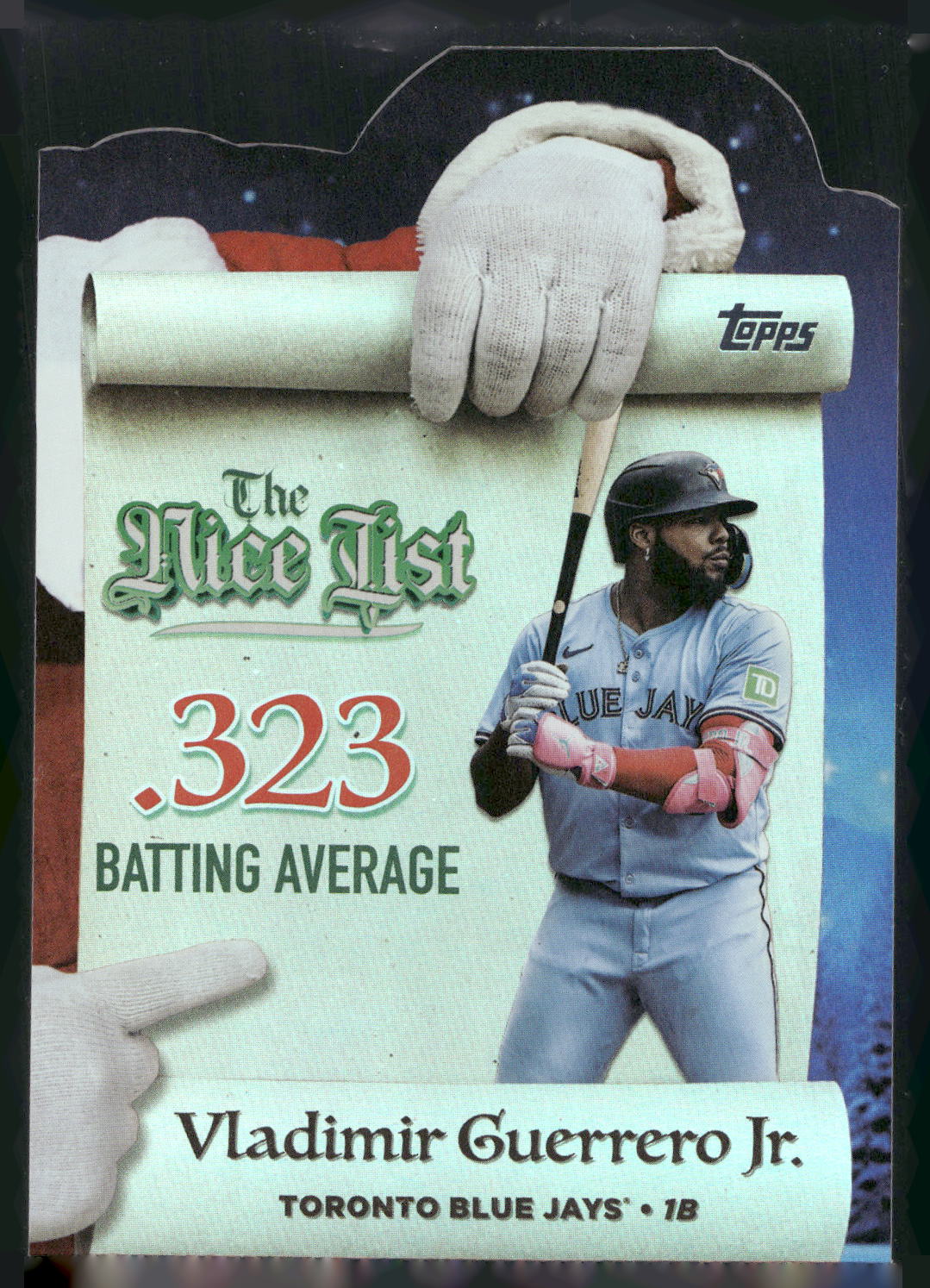 2025 Topps Holiday #MNL-23 Vladimir Guerrero Jr. Making the Nice List