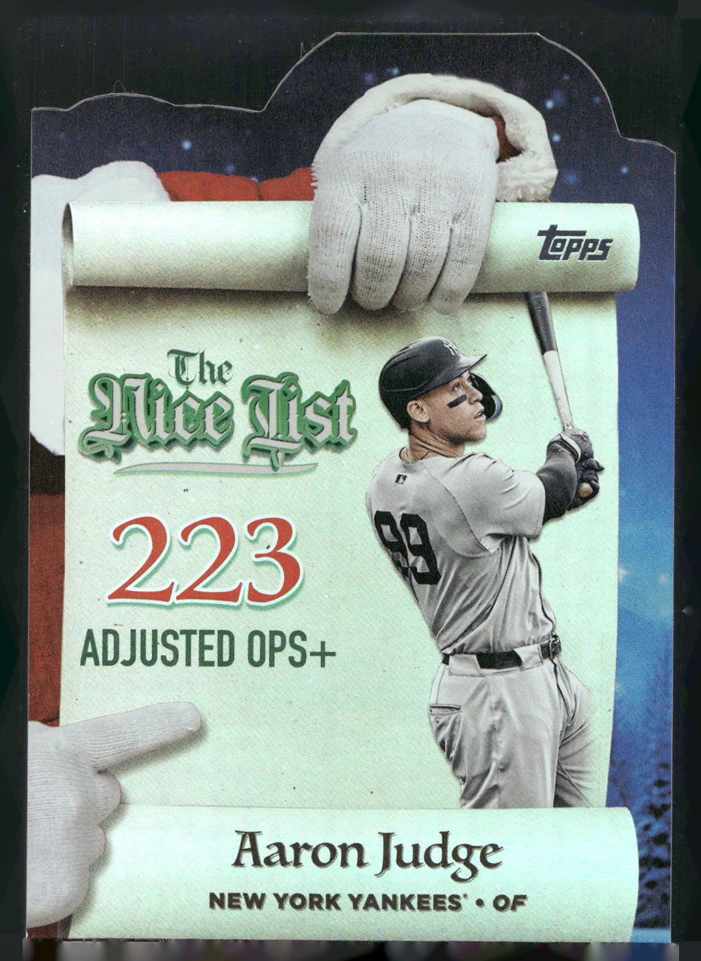 2025 Topps Holiday #MNL-25 Aaron Judge Making the Nice List