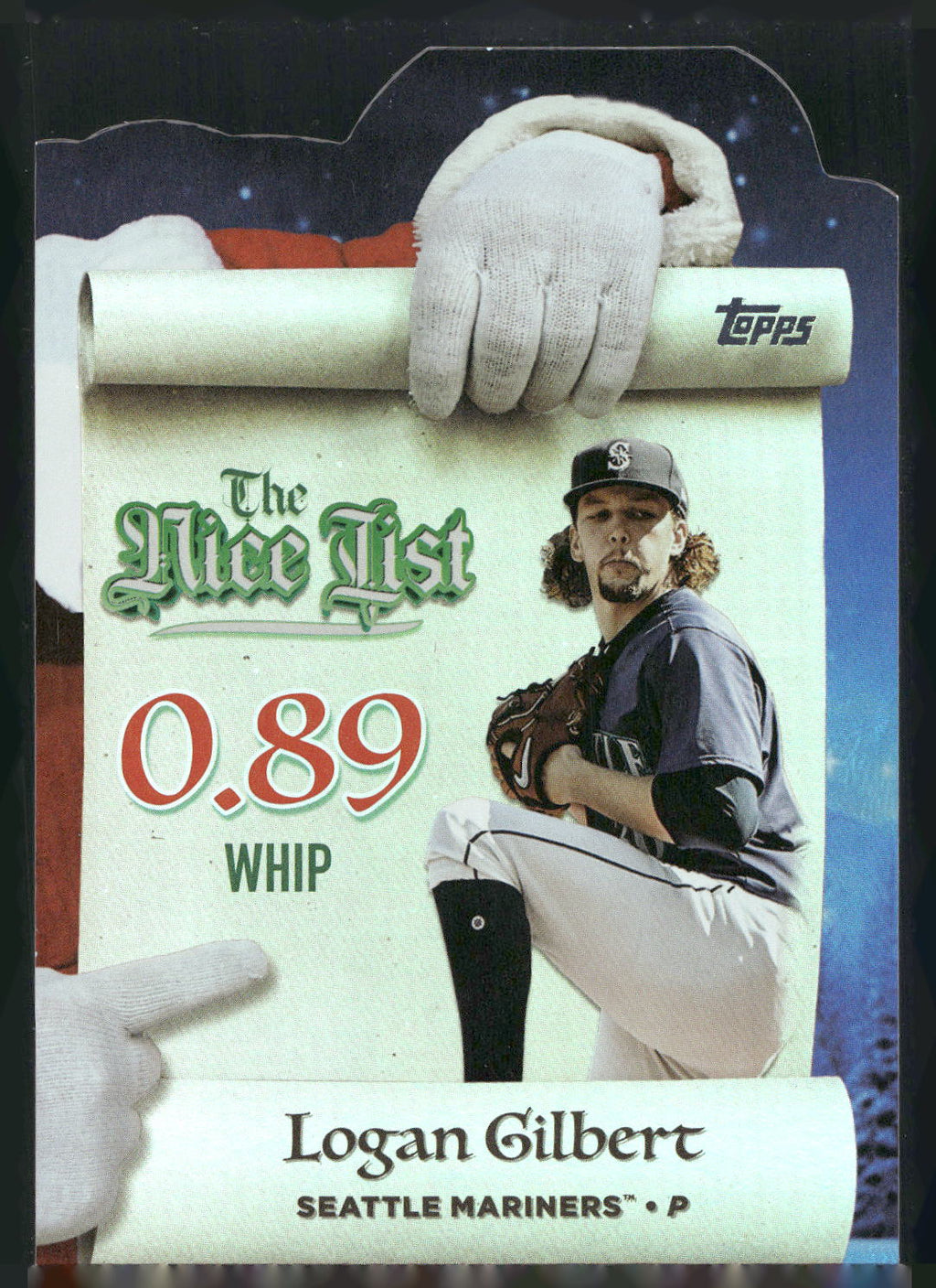2025 Topps Holiday #MNL-17 Logan Gilbert Making the Nice List