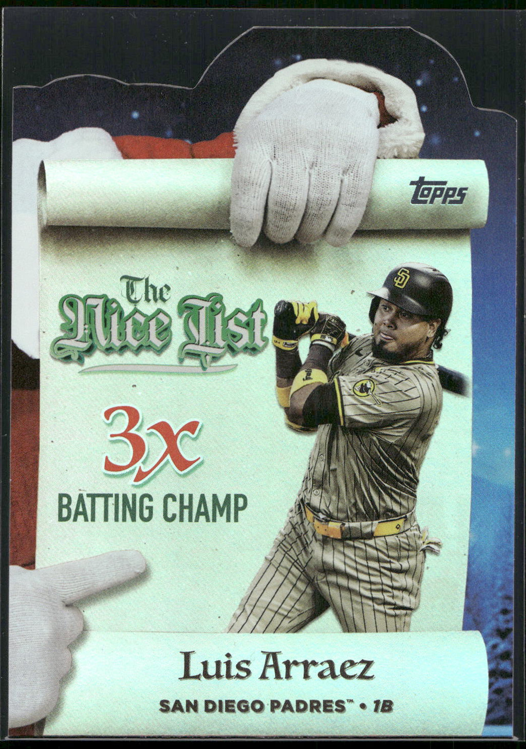 2025 Topps Holiday #MNL-5 Luis Arraez Making the Nice List