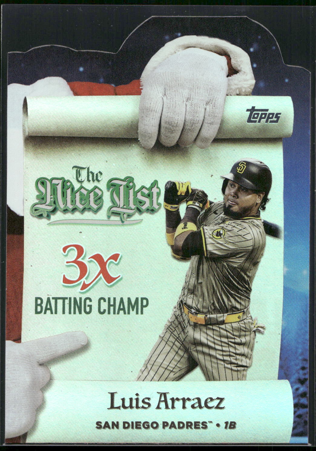 2025 Topps Holiday #MNL-5 Luis Arraez Making the Nice List
