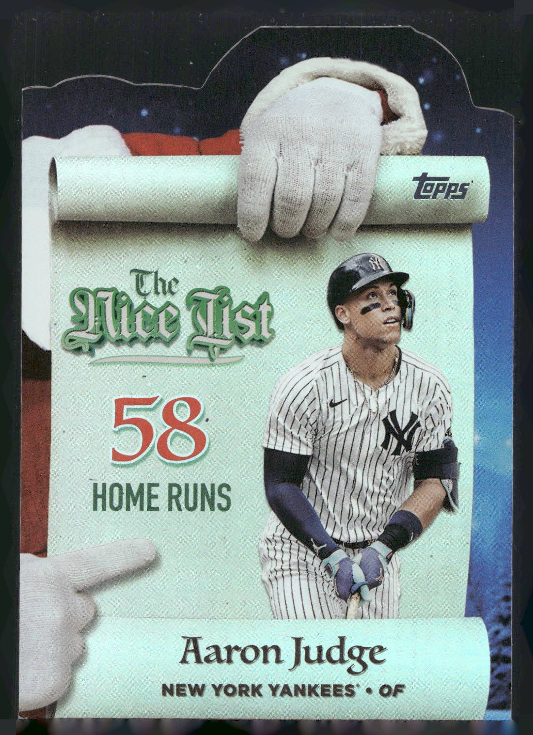 2025 Topps Holiday #MNL-3 Aaron Judge Making the Nice List