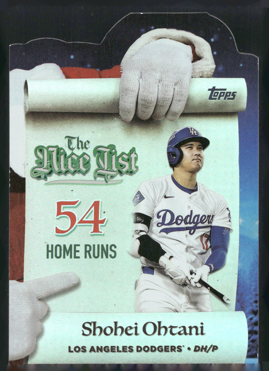 2025 Topps Holiday #MNL-1 Shohei Ohtani Making the Nice List