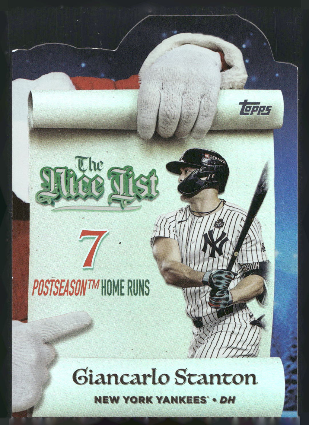 2025 Topps Holiday #MNL-18 Giancarlo Stanton Making the Nice List