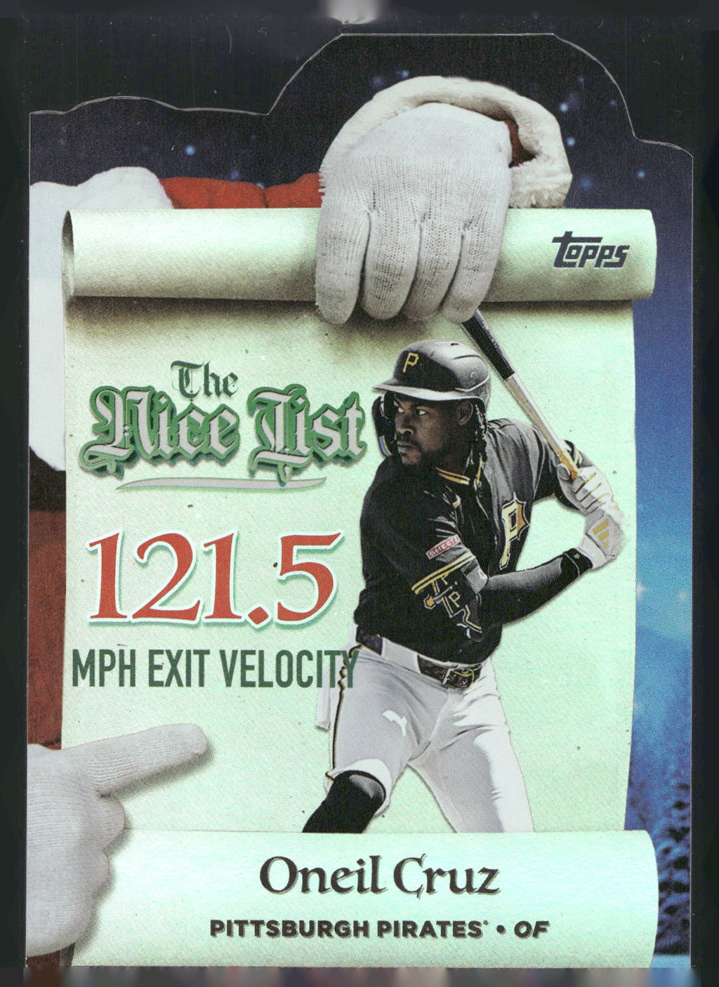 2025 Topps Holiday #MNL-19 Oneil Cruz Making the Nice List