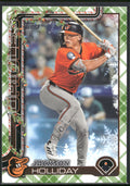 2025 Topps Holiday #H188 Jackson Holliday Green Holiday Plaid