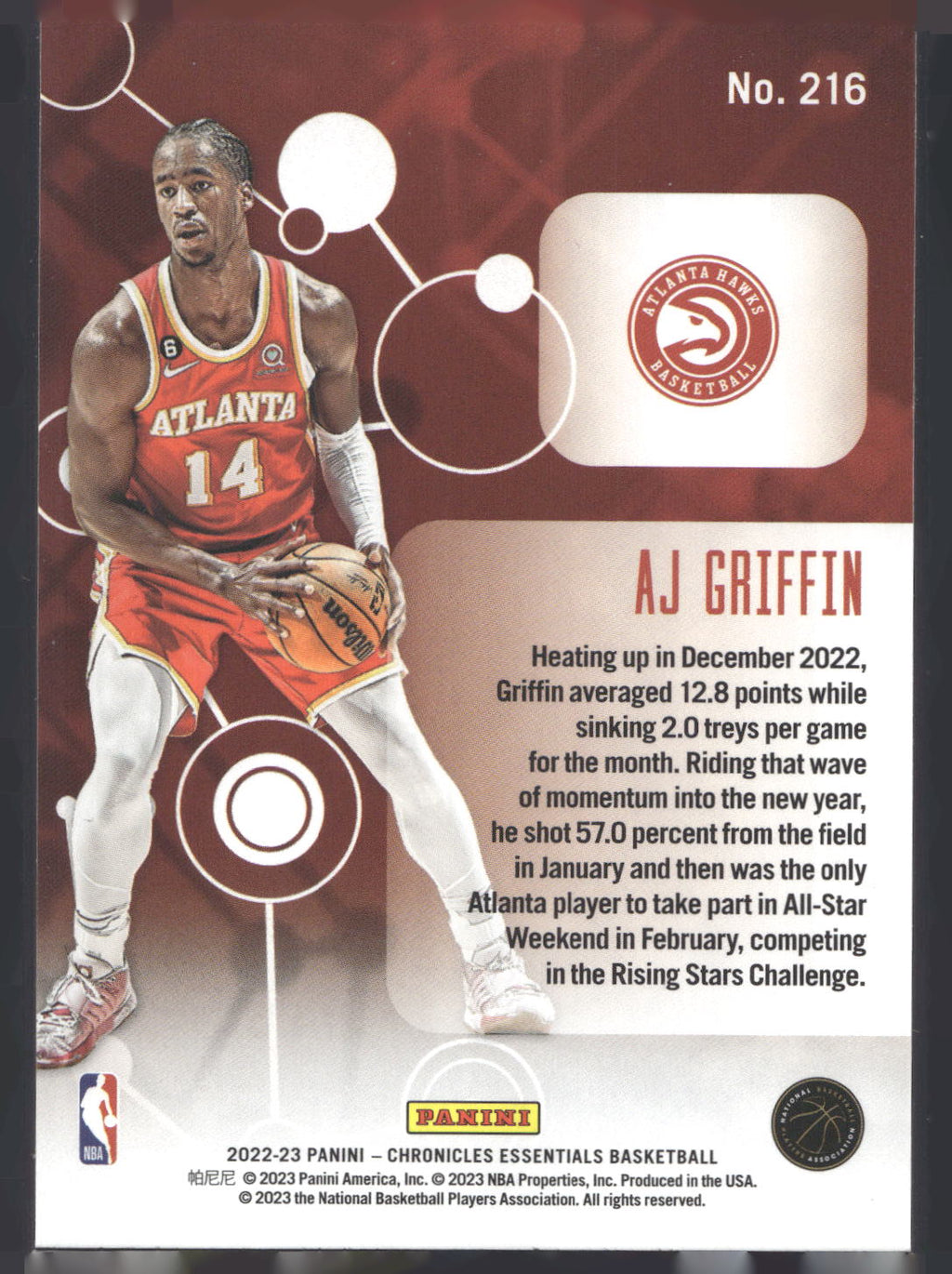 2022-23 Panini Chronicles #216 AJ Griffin