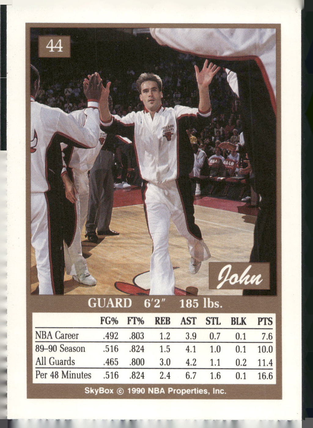 1990-91 SkyBox #44 John Paxson
