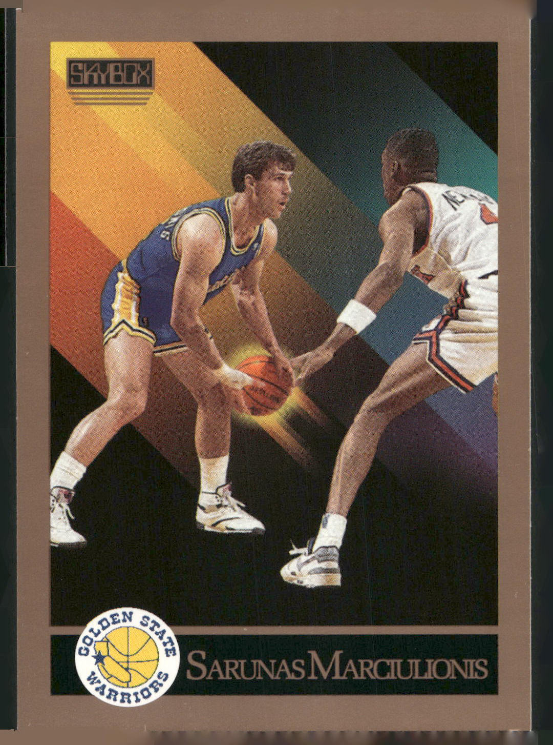 1990-91 SkyBox #97 Sarunas Marciulionis