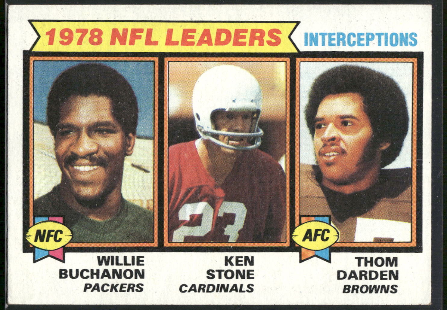 1979 Topps #5 Willie Buchanon / Ken Stone / Thom Darden