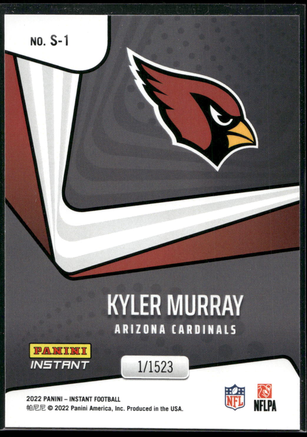 2022 Panini Instant Supernova #S-1 Kyler Murray