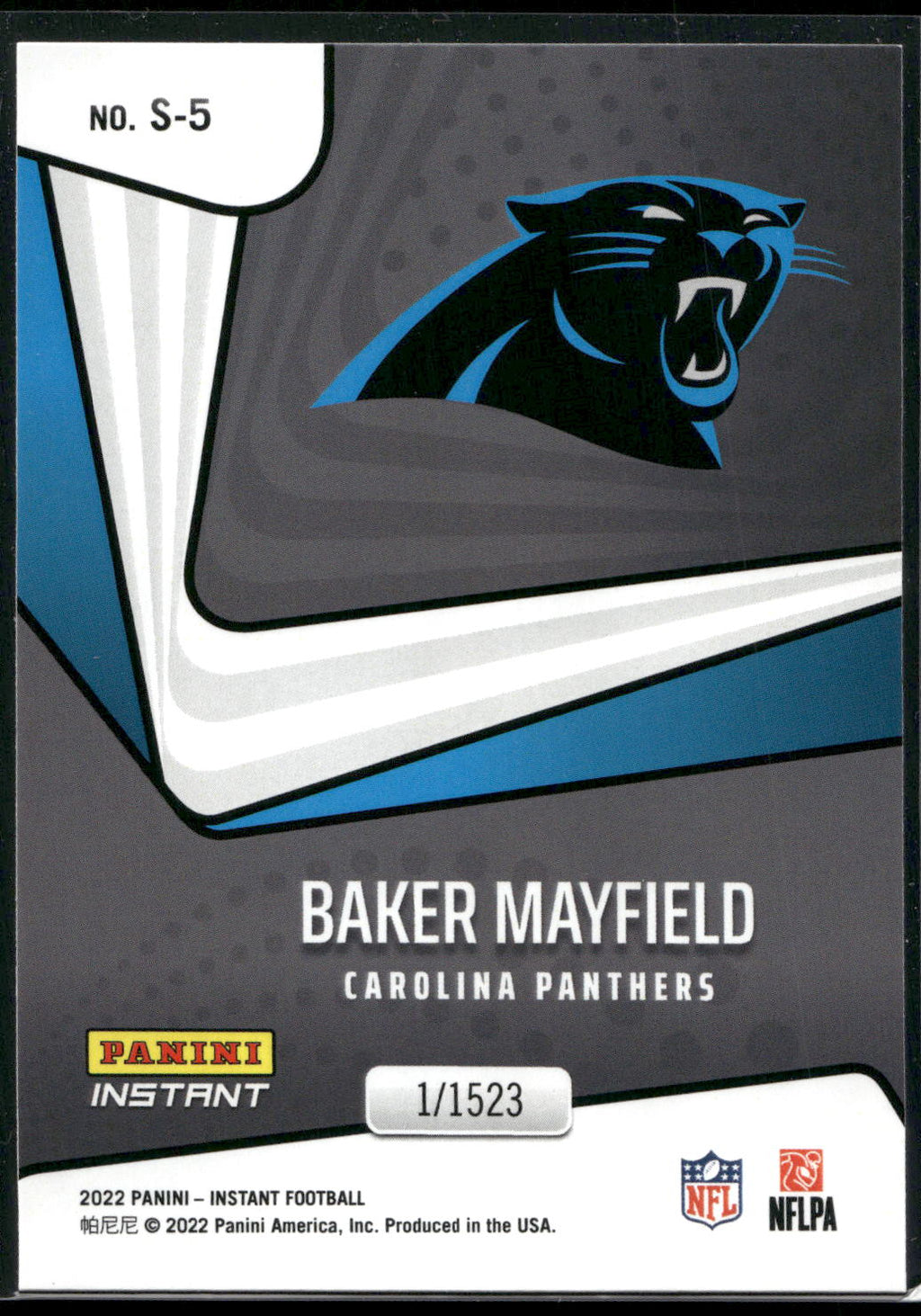 2022 Panini Instant Supernova #S-5 Baker Mayfield