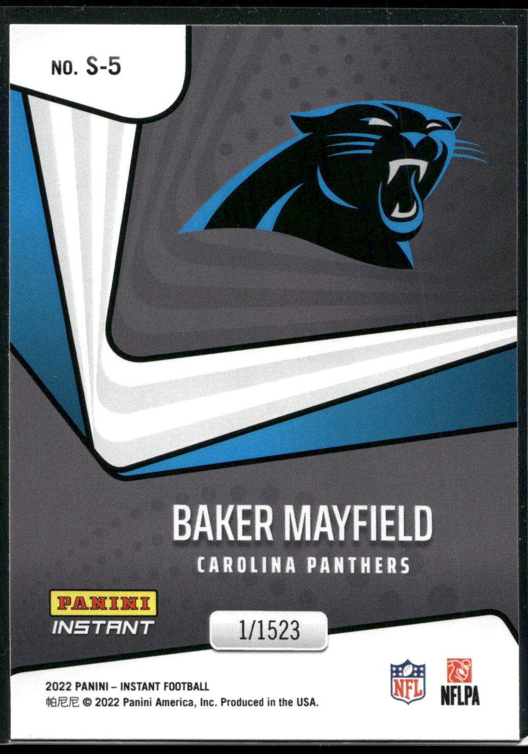 2022 Panini Instant Supernova #S-5 Baker Mayfield