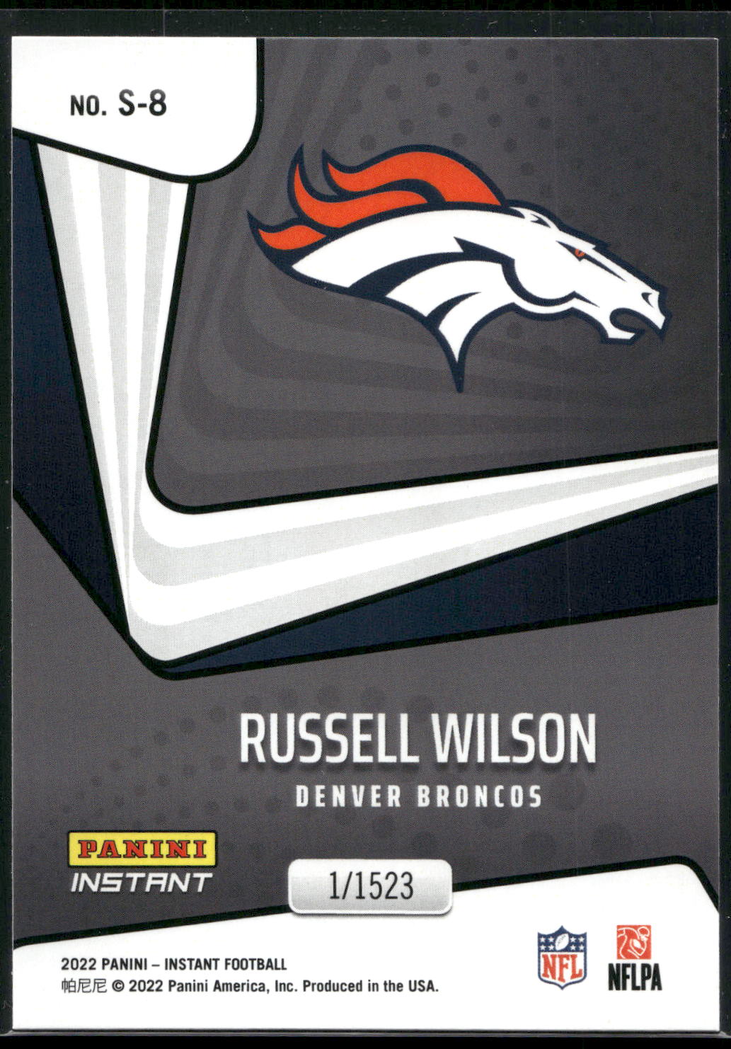 2022 Panini Instant Supernova #S-8 Russell Wilson