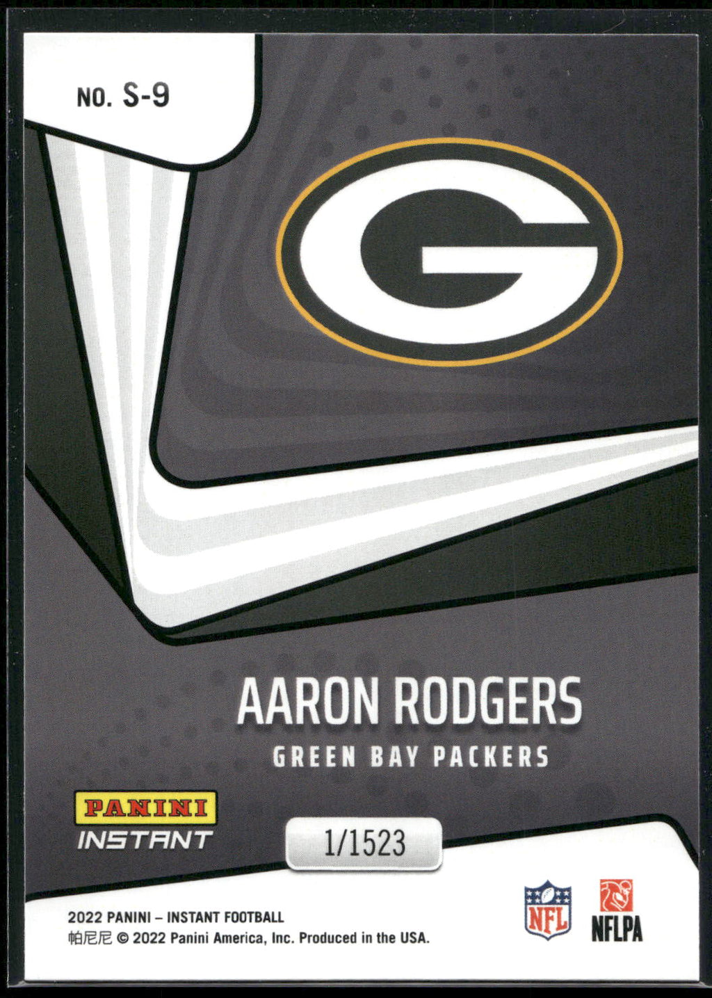 2022 Panini Instant Supernova #S-9 Aaron Rodgers