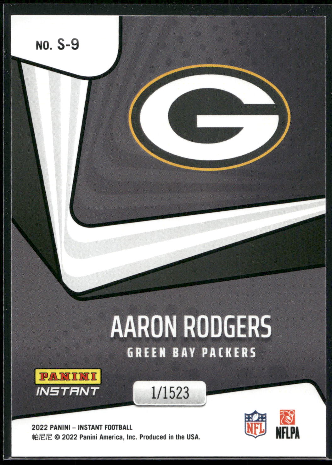 2022 Panini Instant Supernova #S-9 Aaron Rodgers
