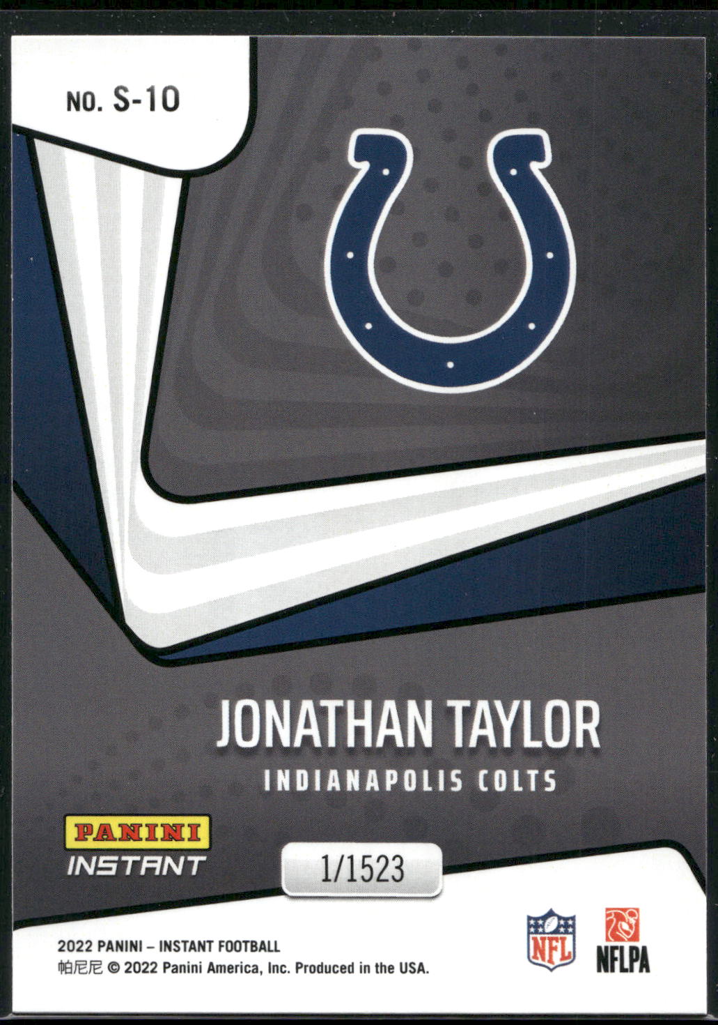 2022 Panini Instant Supernova #S-10 Jonathan Taylor