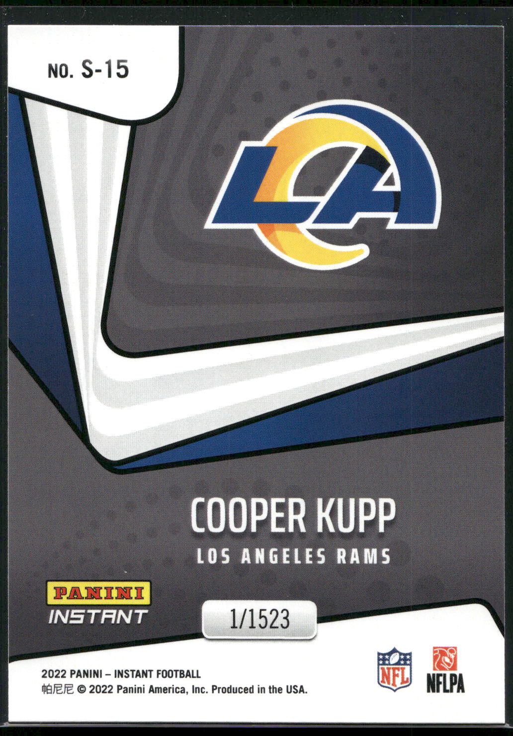 2022 Panini Instant Supernova #S-15 Cooper Kupp