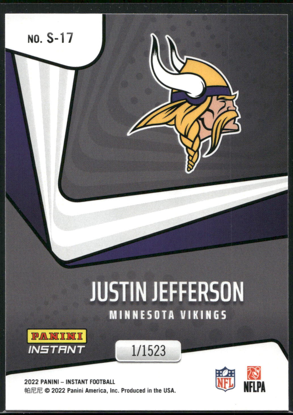 2022 Panini Instant Supernova #S-17 Justin Jefferson
