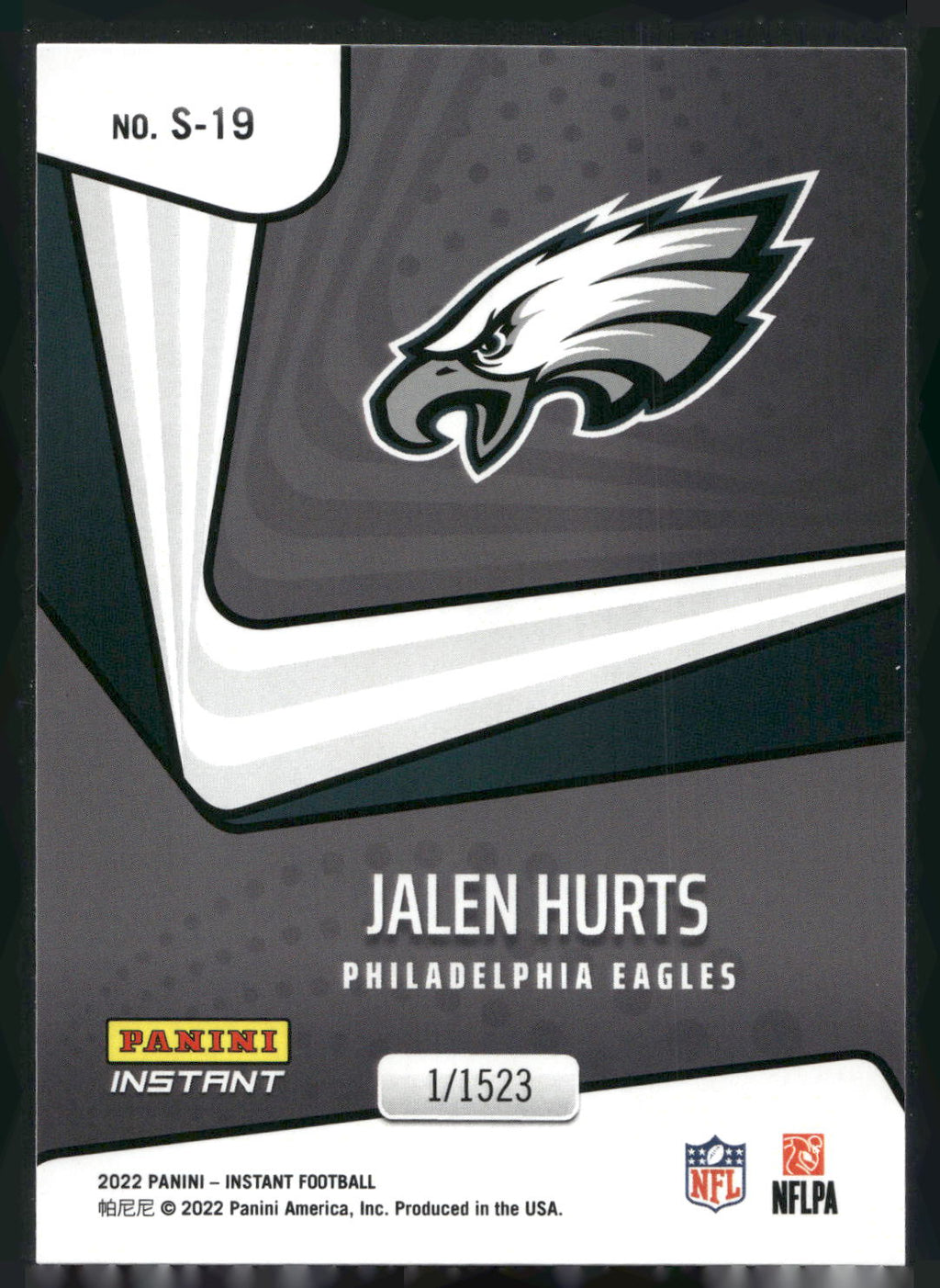2022 Panini Instant Supernova #S-19 Jalen Hurts
