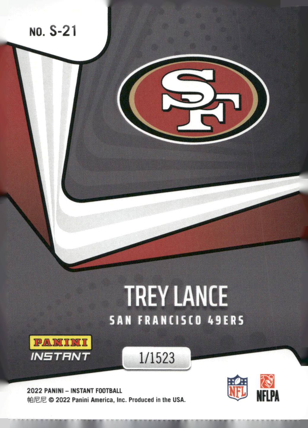 2022 Panini Instant Supernova #S-21 Trey Lance