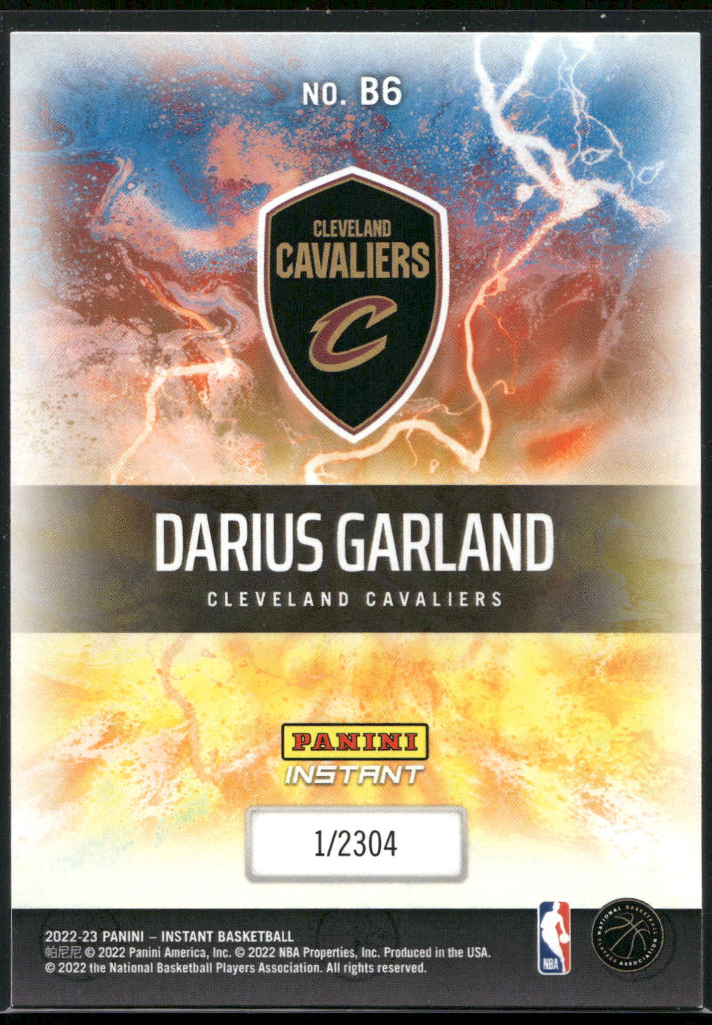 2022-23 Panini Instant NBA Breakaway #B6 Darius Garland