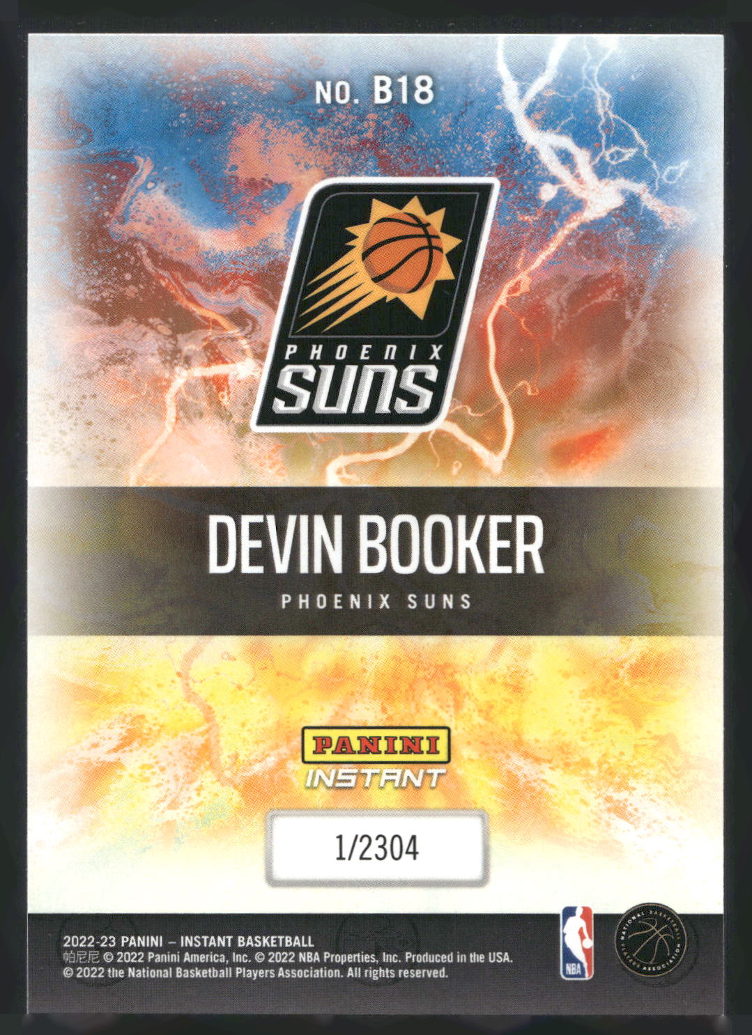 2022-23 Panini Instant NBA Breakaway #B18 Devin Booker