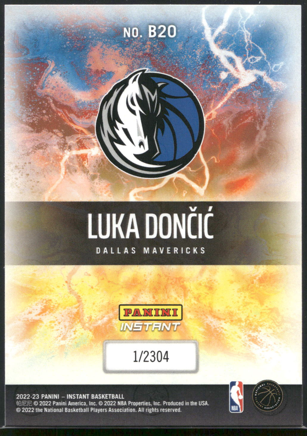 2022-23 Panini Instant NBA Breakaway #B20 Luka Doncic