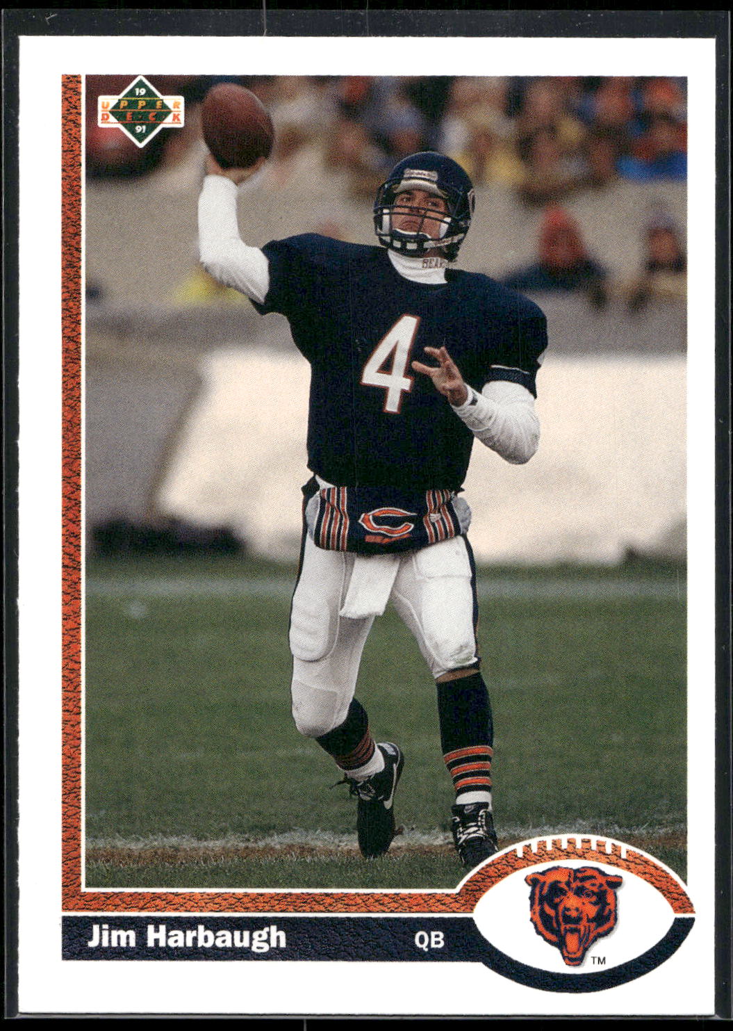 1991 Upper Deck #322 Jim Harbaugh