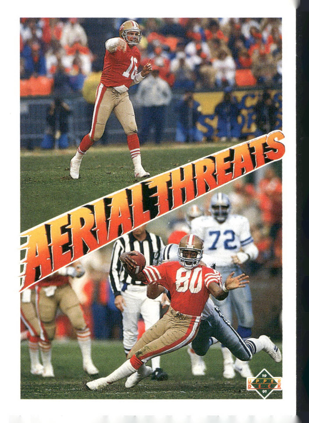 1991 Upper Deck #35 Joe Montana / Jerry Rice