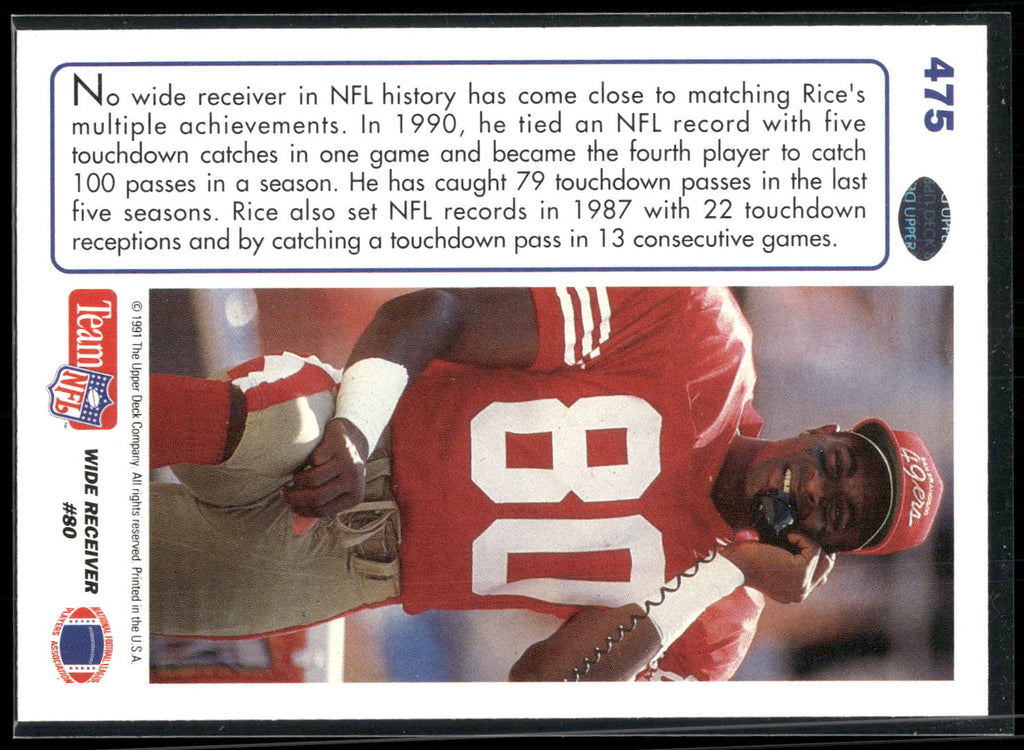 1991 Upper Deck #475 Jerry Rice