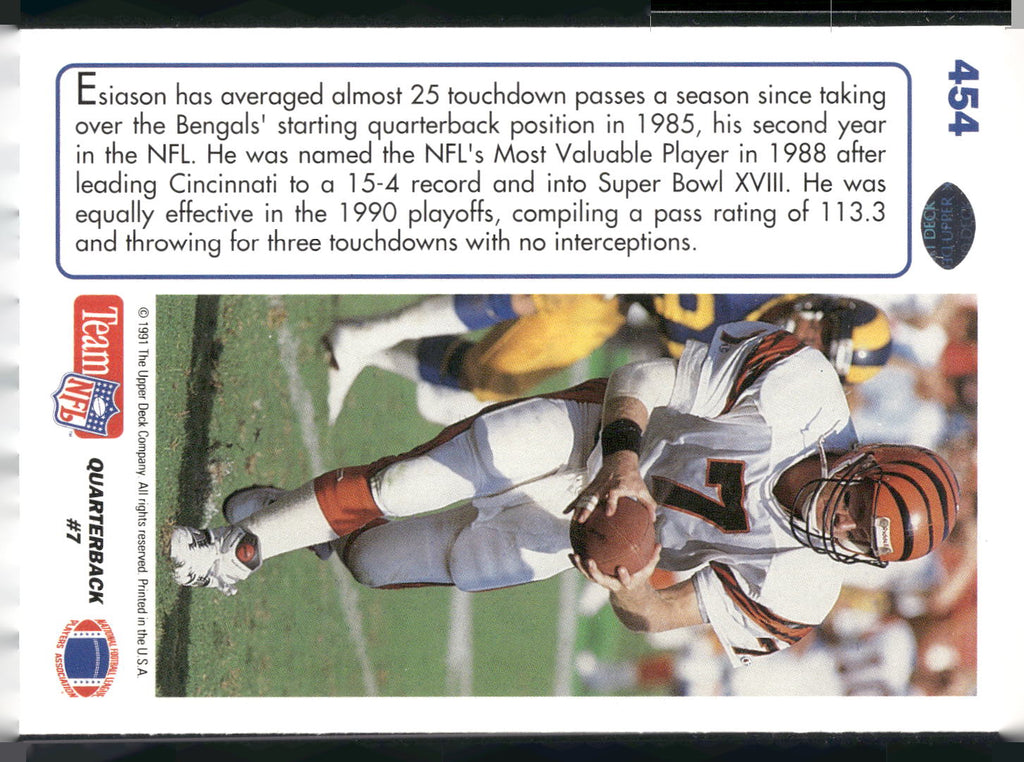 1991 Upper Deck #454 Boomer Esiason