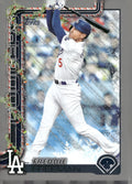 2025 Topps Holiday #H12 Freddie Freeman Silver Glitter Holiday